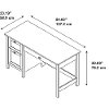 Espresso Oak Single Pedestal Desk - Broadview -5
