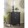 Espresso Oak Pedestal File - Broadview -2