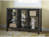 Espresso Oak 6 Cube Bookcase - Broadview