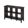 Espresso Oak 6 Cube Bookcase - Broadview -2