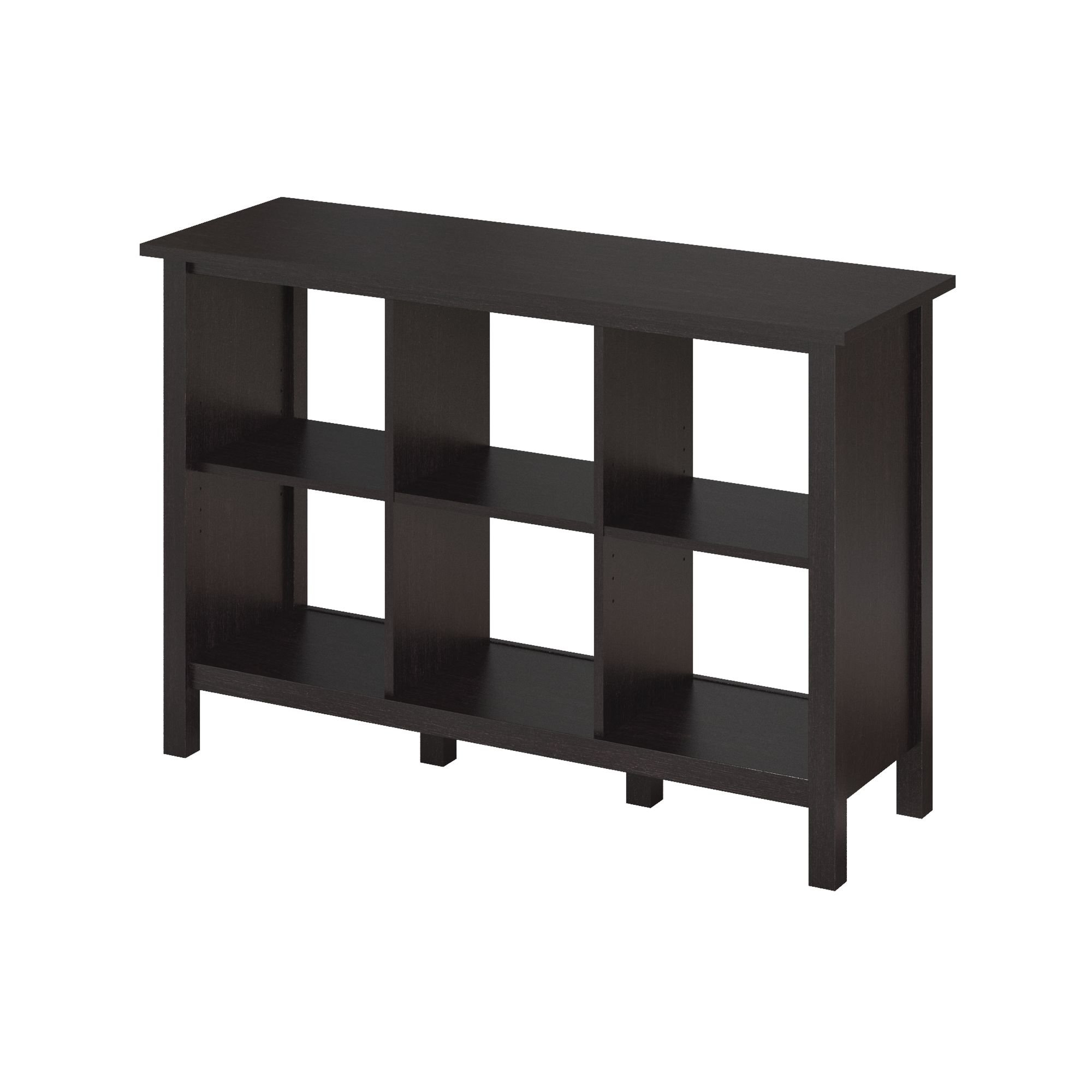 Espresso Oak 6 Cube Bookcase - Broadview -2