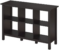Espresso Oak 6 Cube Bookcase - Broadview -2