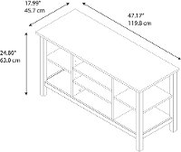 Espresso Brown Oak Modern 55 Inch TV Stand - Broadview-5