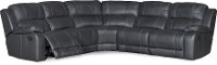 Charcoal Gray 5 Piece Reclining Sectional Sofa - Monticello