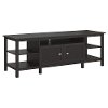 Espresso Brown Oak Modern 75 Inch TV Stand - Broadview