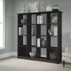 Espresso Oak 16-Cube Bookcase - Cabot -2