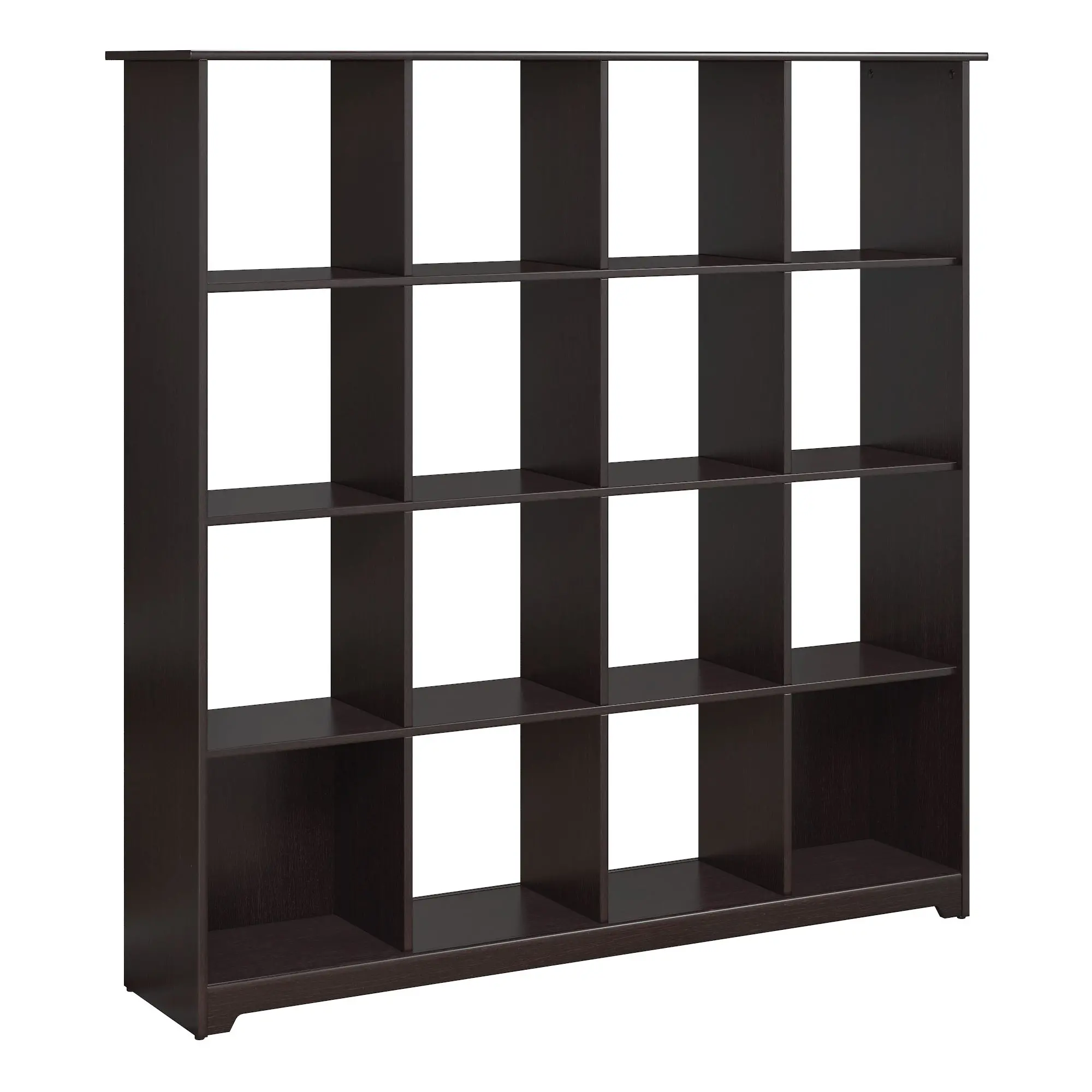 WC31803-03 Espresso Oak 16-Cube Bookcase - Cabot -1