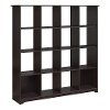 Espresso Oak 16-Cube Bookcase - Cabot