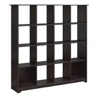 WC31803-03 Espresso Oak 16-Cube Bookcase - Cabot
