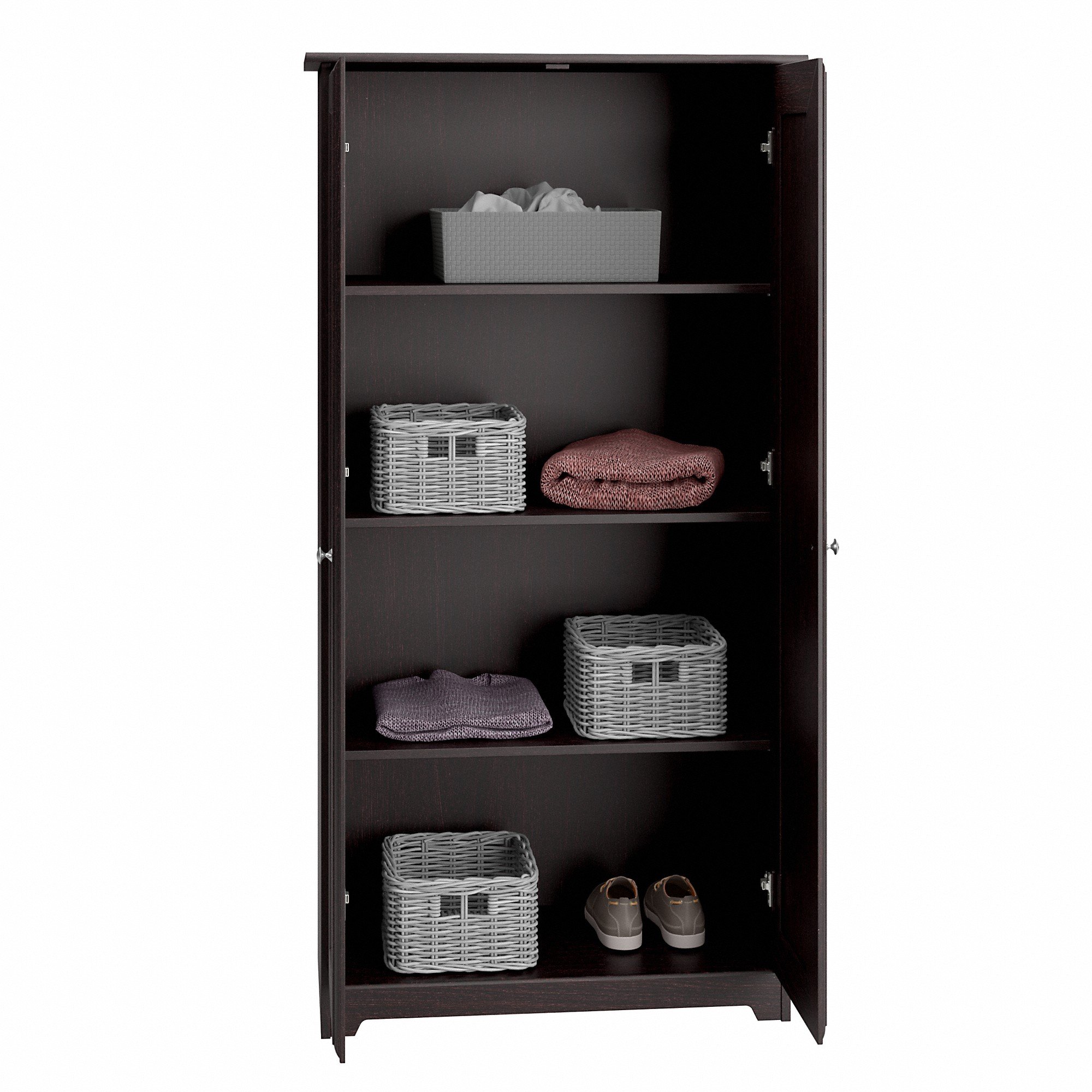 Espresso Oak 2-Door Tall Storage - Cabot-3