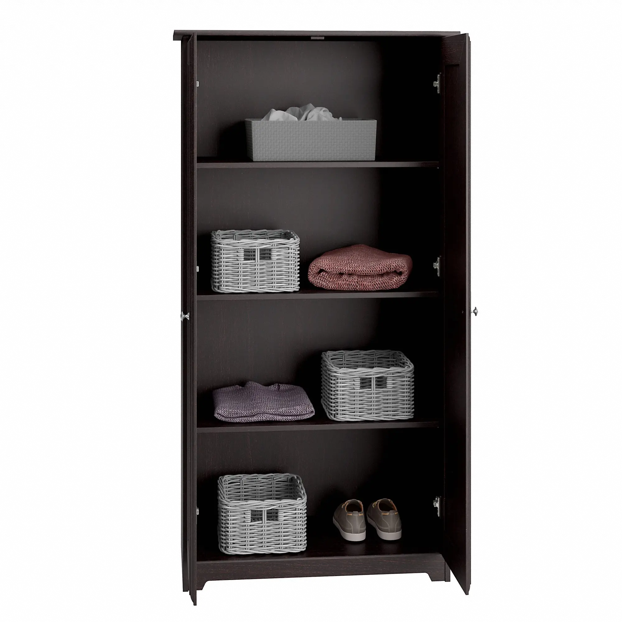 WC31897-03 Espresso Oak 2-Door Tall Storage - Cabot-3