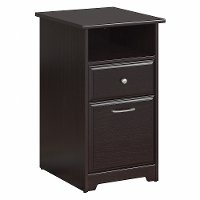 Espresso Oak 2 Drawer File Cabinet - Cabot -3
