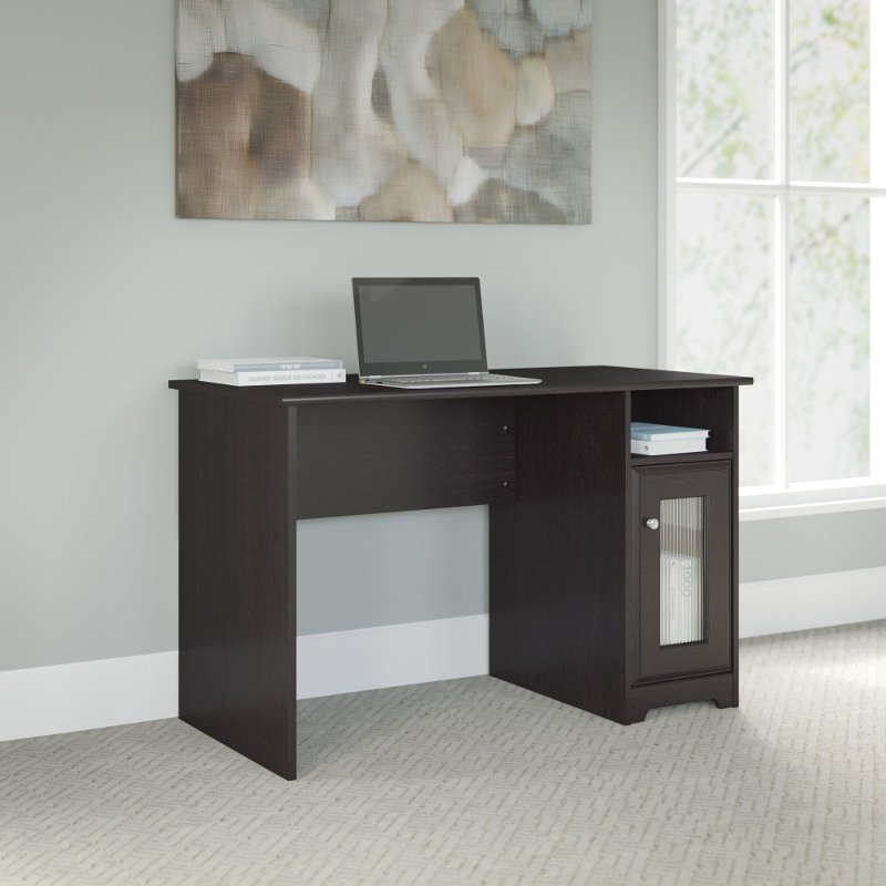 Espresso Oak Single Pedestal Desk 48 Inch Cabot Rc Willey