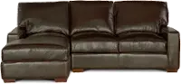 Mayfair 2-Piece Left-Facing Chaise Leather Sectional