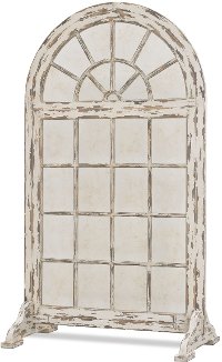 Large Creamy 2 Piece Regency Window with Stand Screen