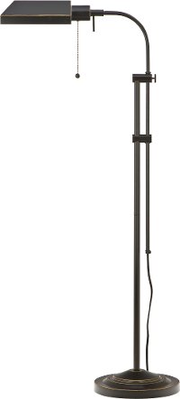 Pharmacy Floor Lamp with Adjustable Pole