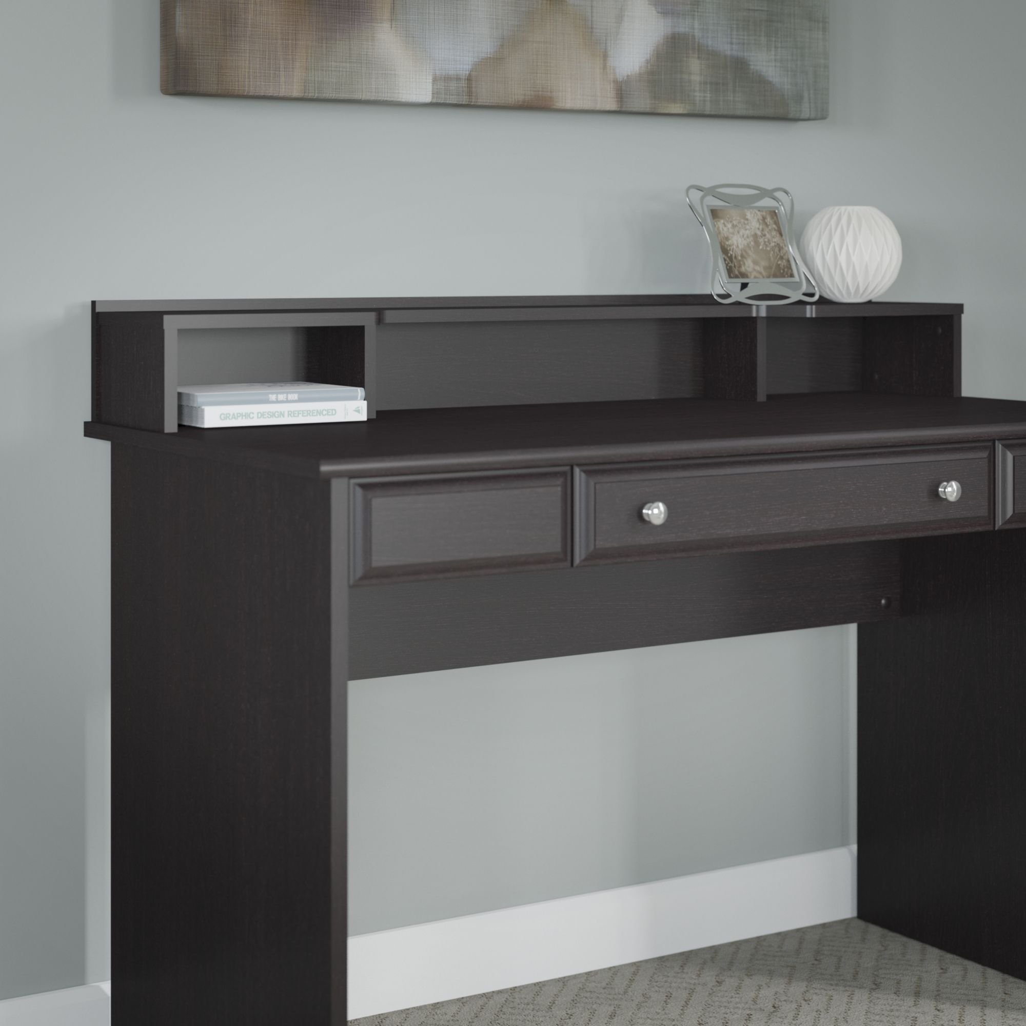 Espresso Oak Desktop Organizer - Cabot-1