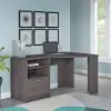 WC31715K Heather Gray Corner Desk - Cabot