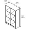 Heather Gray 6-Cube Bookcase - Cabot -5