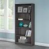WC31766 Cabot Heather Gray 5-Shelf Bookcase - Bush Furniture