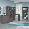 Heather Gray 5-Shelf Bookcase - Cabot -3