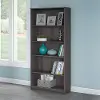 WC31766 Heather Gray 5-Shelf Bookcase - Cabot