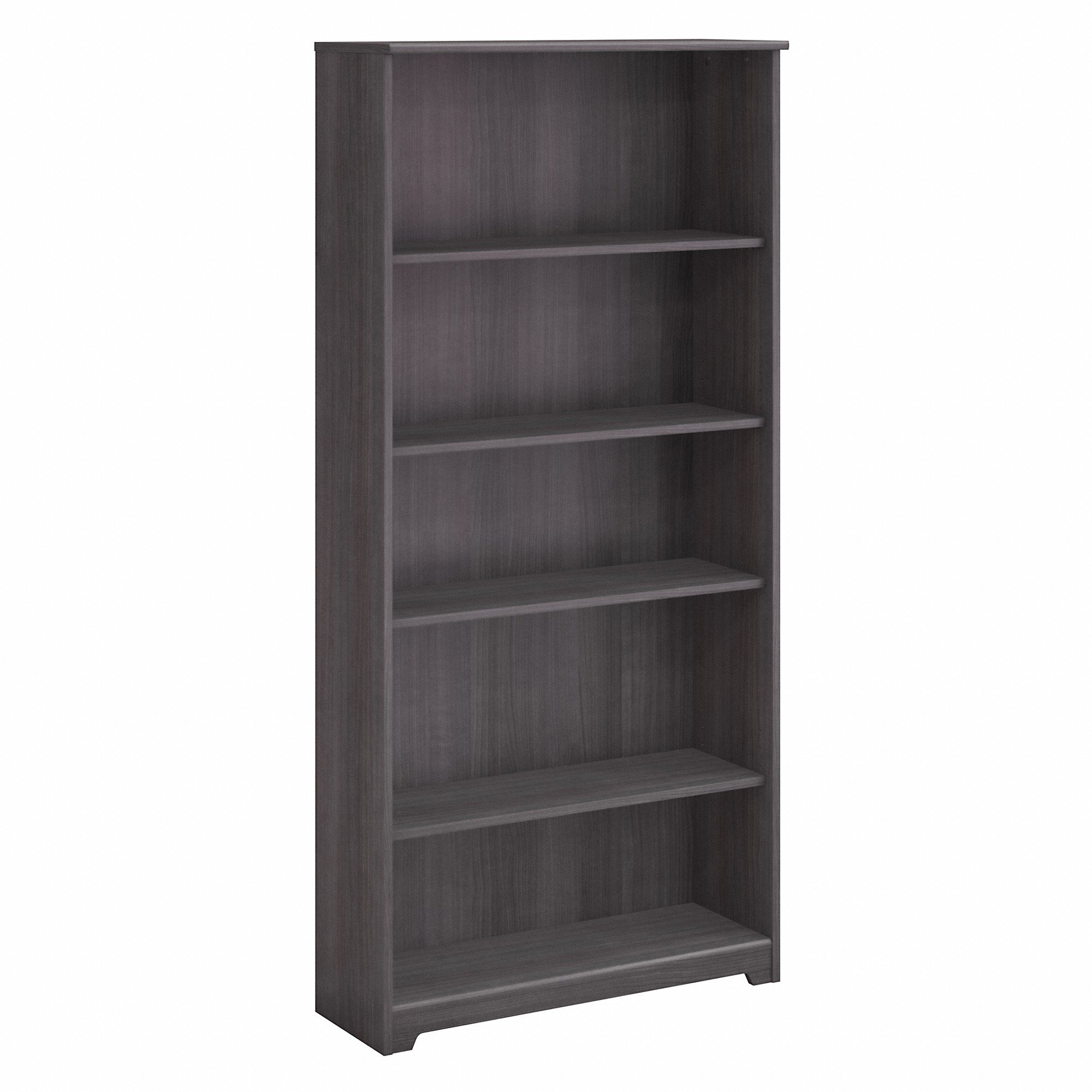 Heather Gray 5-Shelf Bookcase - Cabot-4