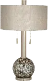 Brushed Steel Mercury Table Lamp