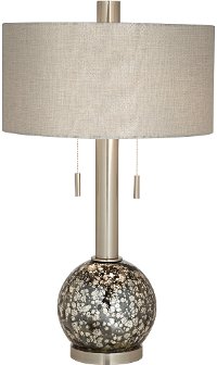 Brushed Steel Mercury Table Lamp