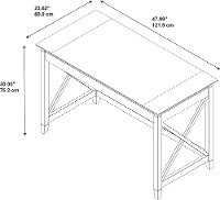 Gray 48 Inch Writing Desk - Key West-5