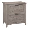 Gray 2- Drawer Lateral File - Key West -3