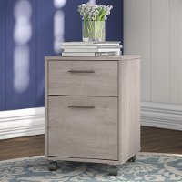 Gray 2 Drawer Rolling File Cabinet - Key West