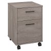 Gray 2 Drawer Rolling File Cabinet - Key West -2