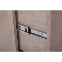 Gray 2 Drawer Rolling File Cabinet - Key West -3
