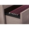 Gray 2 Drawer Rolling File Cabinet - Key West -4