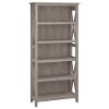 Gray 5-Shelf Bookcase - Key West-2
