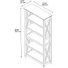 Gray 5-Shelf Bookcase - Key West-5