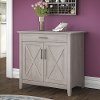 Gray Laptop Desk with Storage - Key West