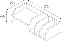 Gray Desktop Organizer - Key West -4