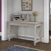 Gray Writing Desk and Organizer (48 Inch) - Key West -1