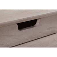 Gray Single Pedestal Desk and Organizer (54 Inch) - Key West -3