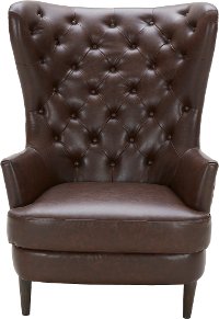 Brown Wingback Chair - Nicole