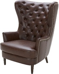 Brown Wingback Chair - Nicole-2