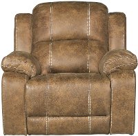 Badlands Saddle Brown Rocker Recliner - Charlotte