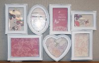 White 7-Picture Frame Collage