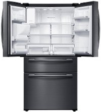 RF25HMEDBSG Samsung 24.73 cu. ft. 4 Door French Door Refrigerator with FlexZone Drawer - 33 Inch Black Stainless Steel-7