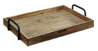 Magnolia Home Furniture Pine Breakfast Tray with Black Handles