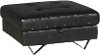 Black Modern Storage Ottoman - Liberty