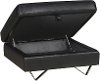 Black Modern Storage Ottoman - Liberty -2