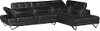 Modern Black 2 Piece Sectional Sofa - Liberty -2